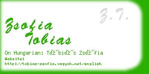 zsofia tobias business card